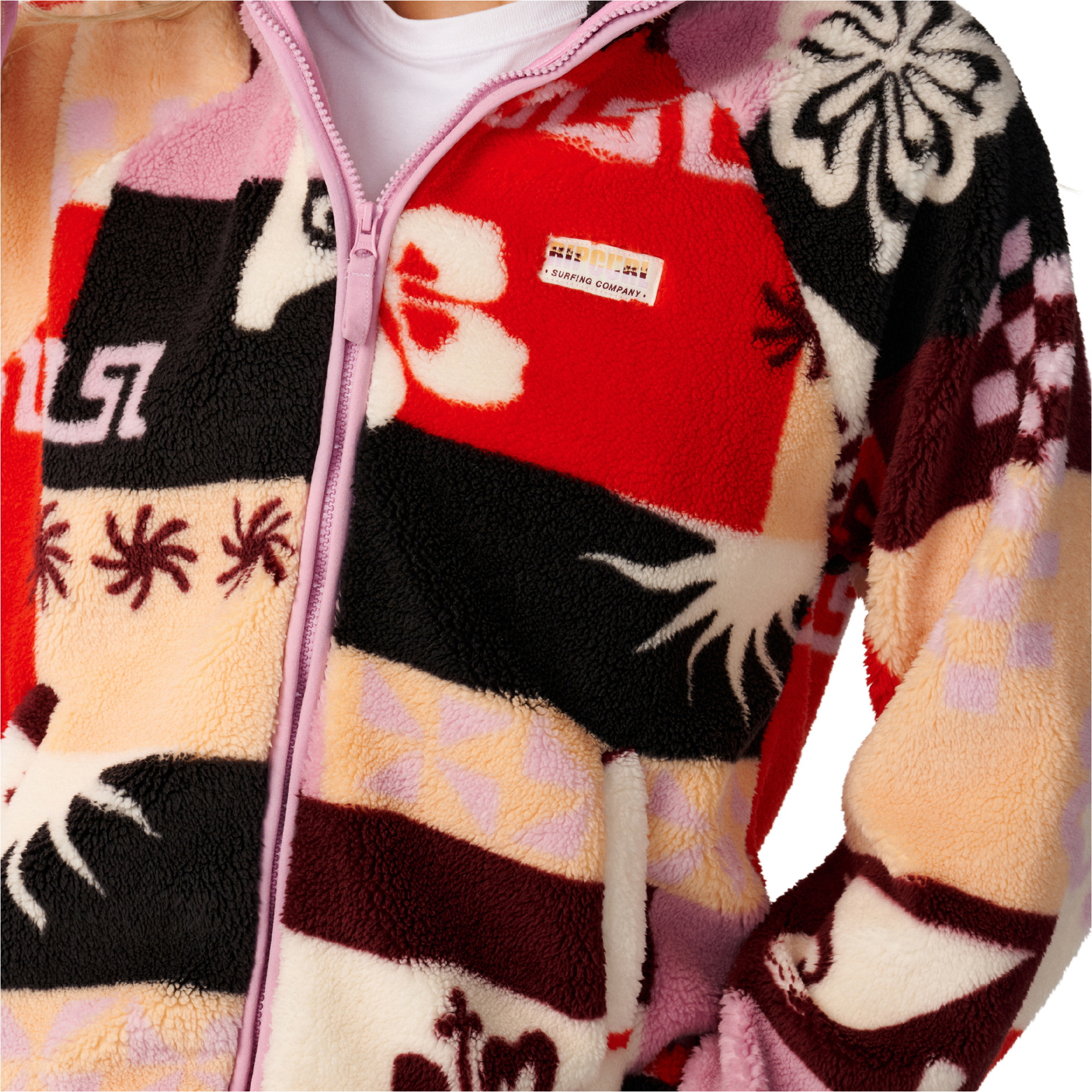 2026 Rip Curl Womens Party Pack Zip Through Polar Fleece 0EGWFL - Multi